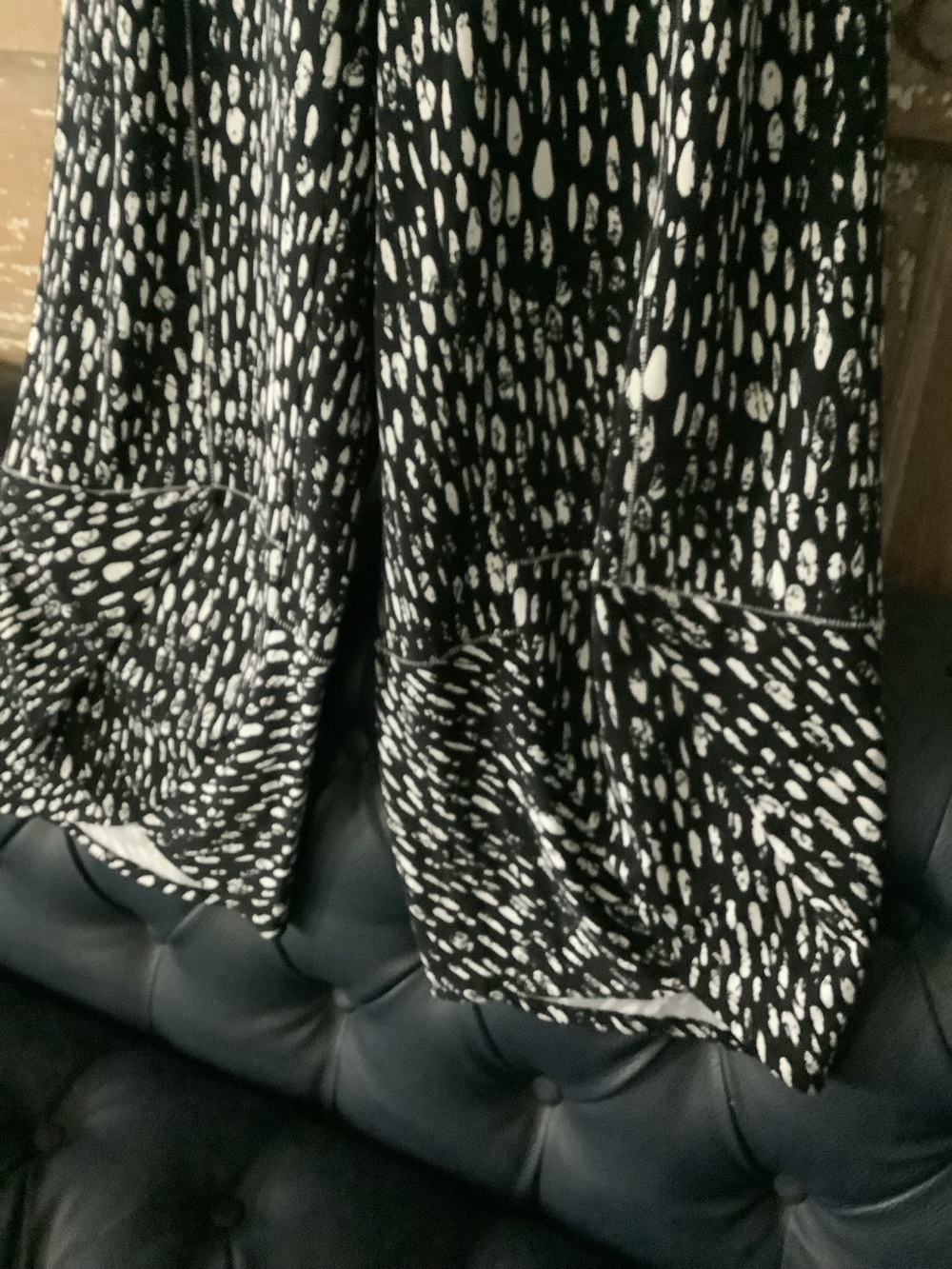 LIV by Habitat Pants Wide Ballon Leg Stretch Medium Black White - Picture 4 of 10